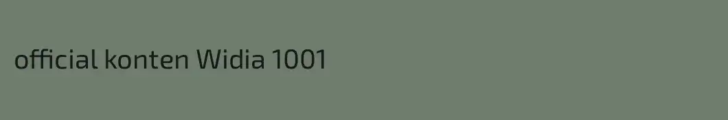 official konten Widia 1001